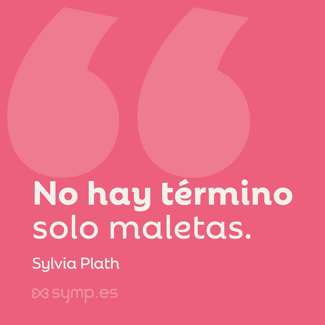 En la Frase del Día seleccionada hoy en symp.es: No hay término, solo maletas.